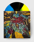 Load image into Gallery viewer, Cyan + Black + Neon Yellow Tricolour Striped Vinyl
