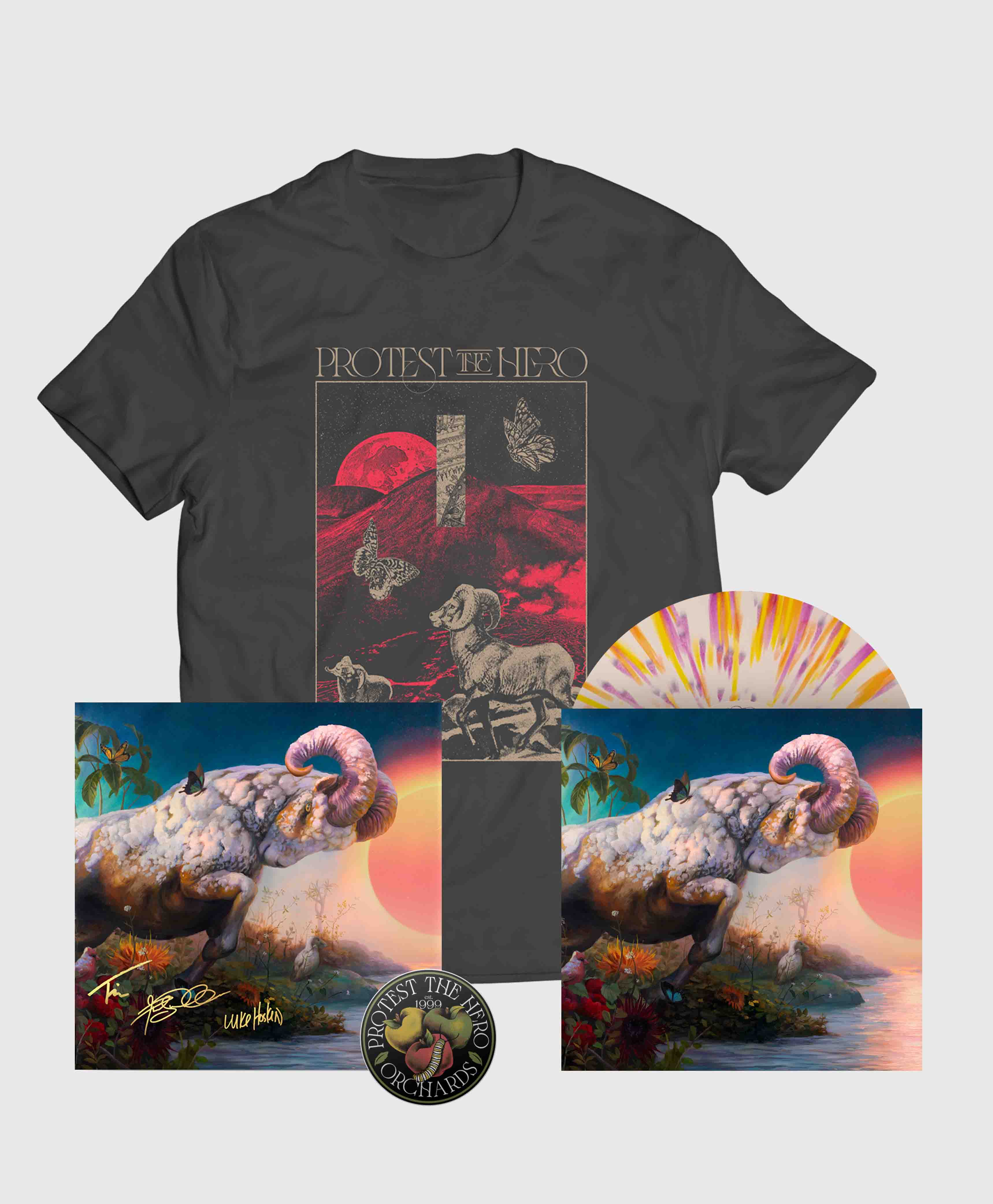 ANARCHY VIOLENCE / OUTSIDER稀少LP Protest the Hero: Within - Vinyl + Infinite Pasture Tee Bundle
