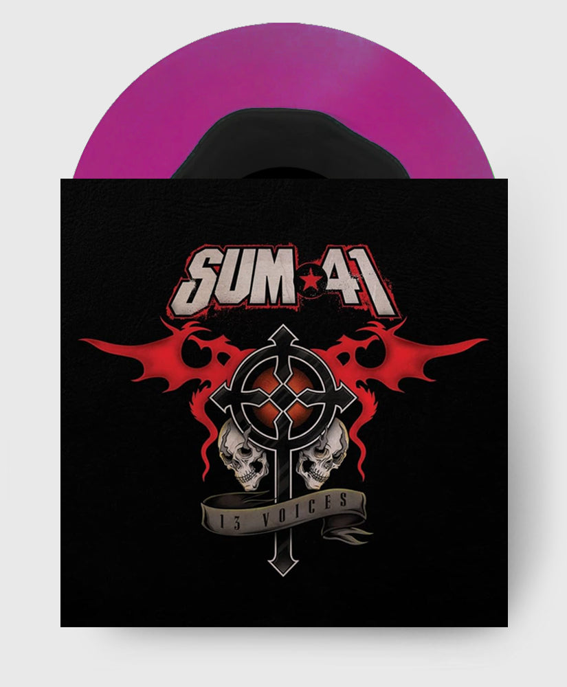 SUM 41 - 13 Voices - Grape with Black Blob Vinyl Record