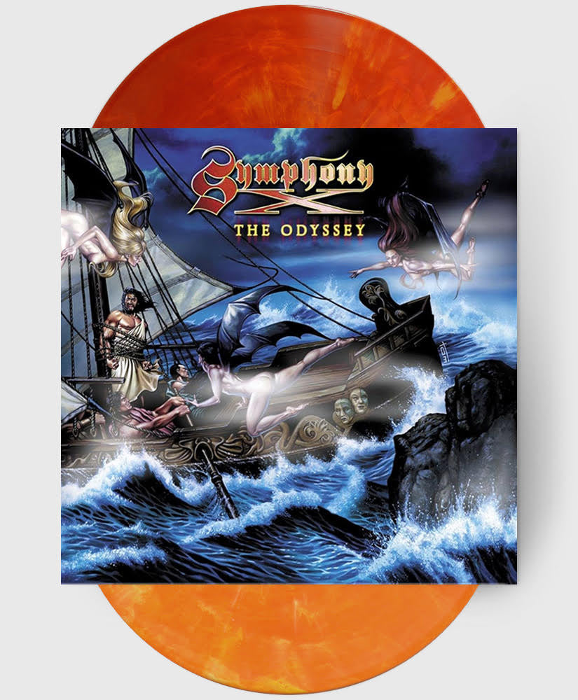 Symphony X - The Odyssey - Coloured Vinyl Record - Red + Orange