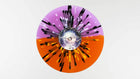 Load image into Gallery viewer, Violet + Orange Split w/ Black + White Splatter
