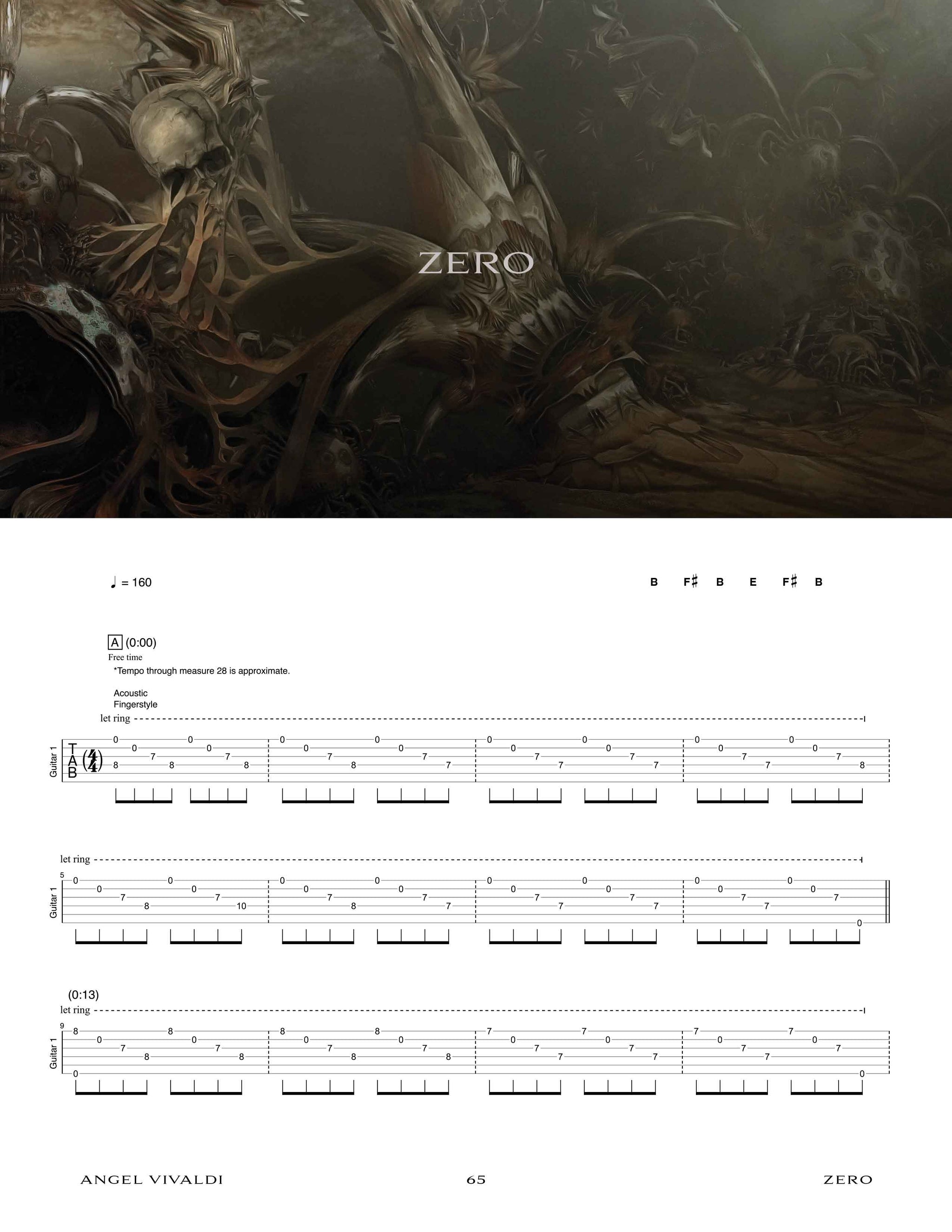 Angel Vivaldi: Away With Words Pt.2 Official Guitar Tab Book