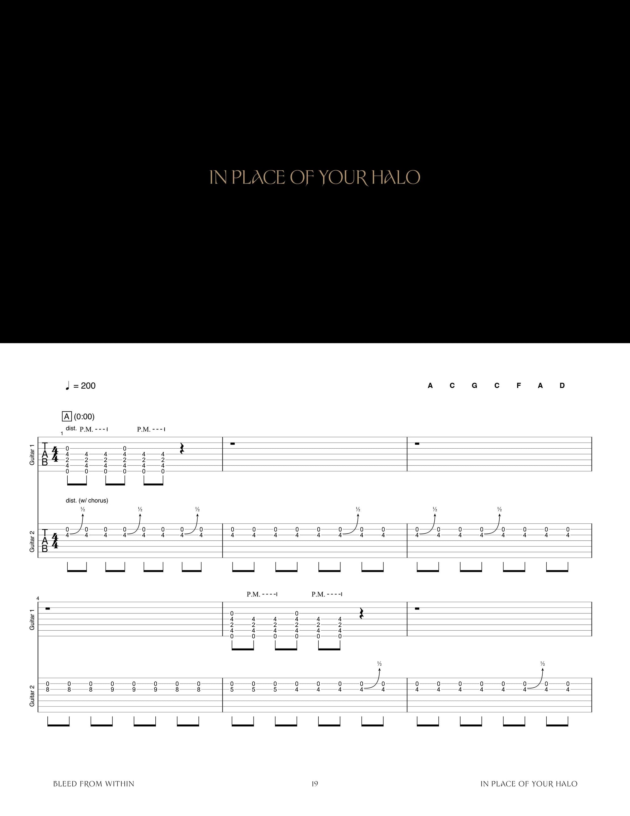 Bleed From Within: Zenith Official Guitar Tab Book – Sheet Happens