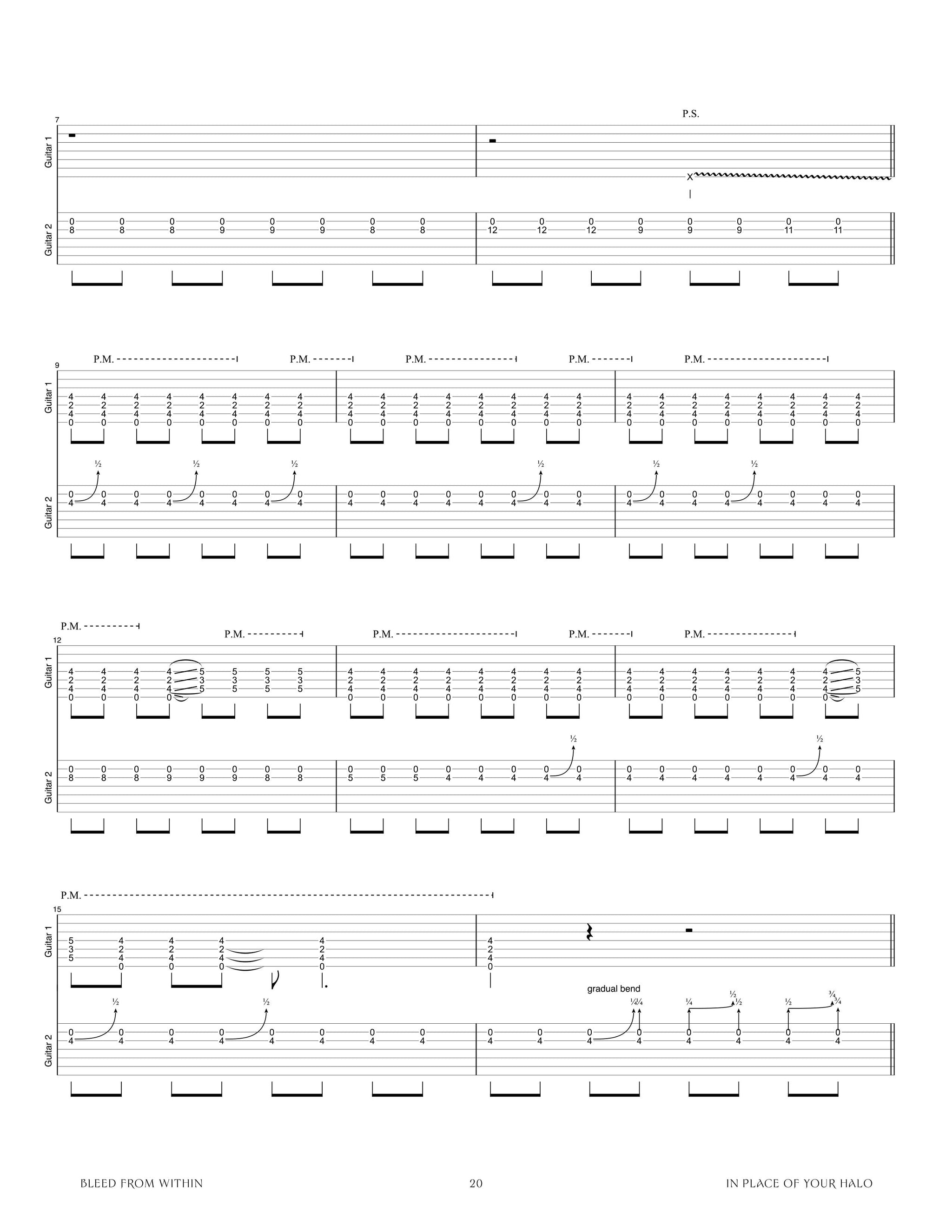 Bleed From Within: Zenith Official Guitar Tab Book – Sheet Happens
