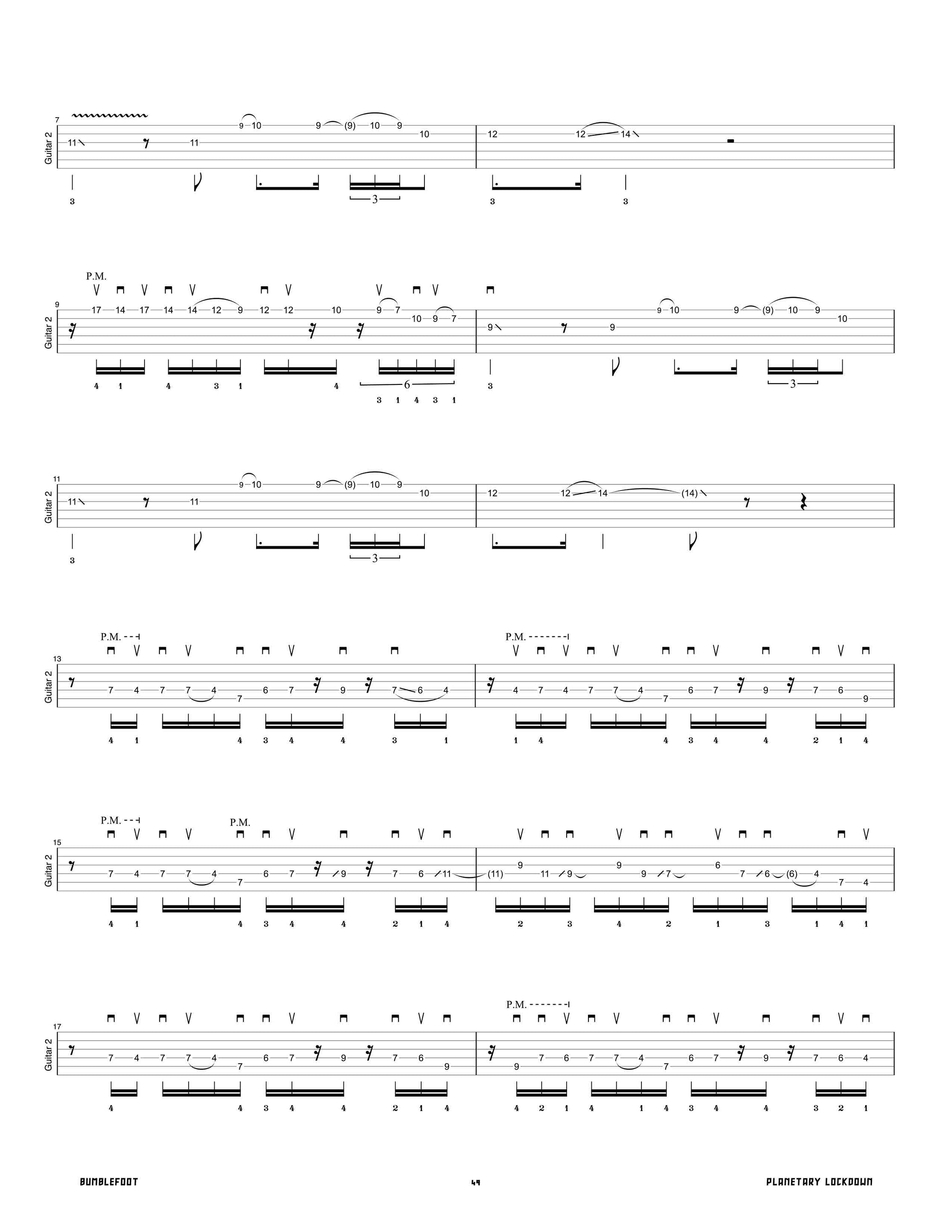 Bumblefoot: Returns Official Guitar Tab Book – Sheet Happens