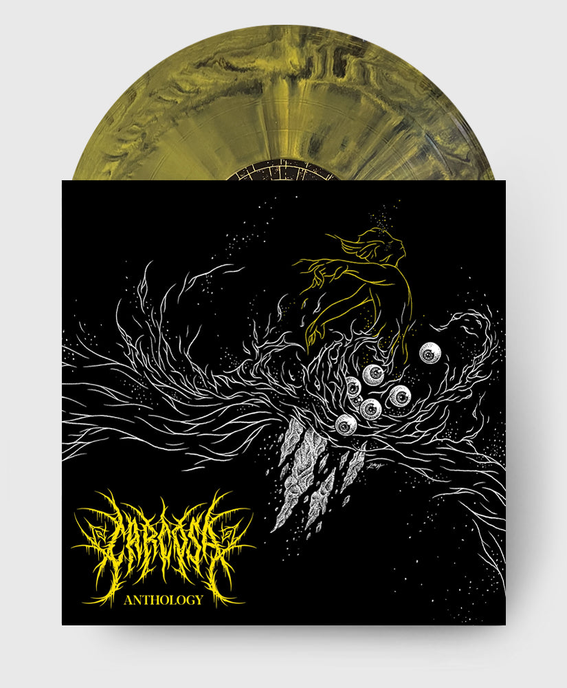 Yellow & Black Swirl Vinyl