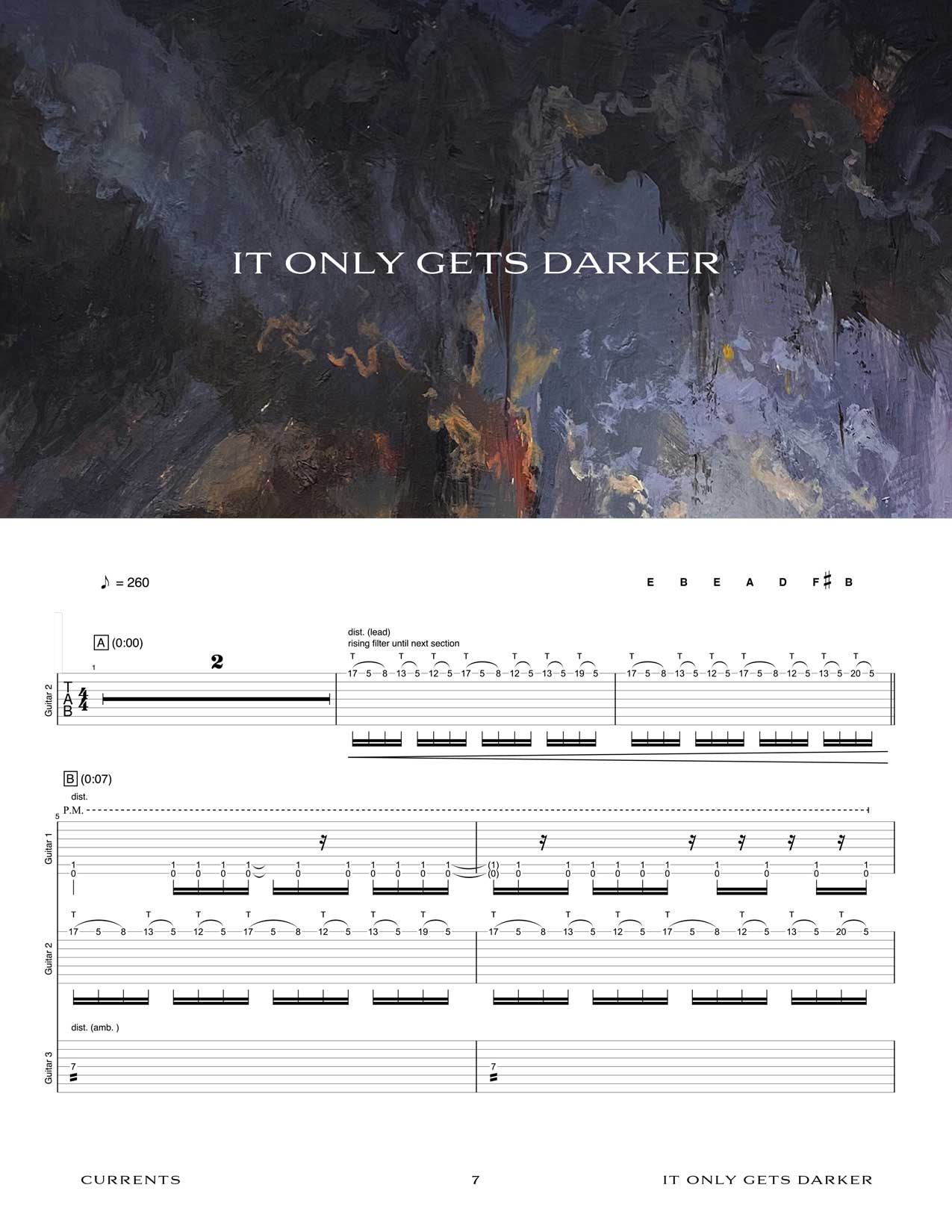 Currents: All That Follows Official Guitar Tab Book – Sheet Happens