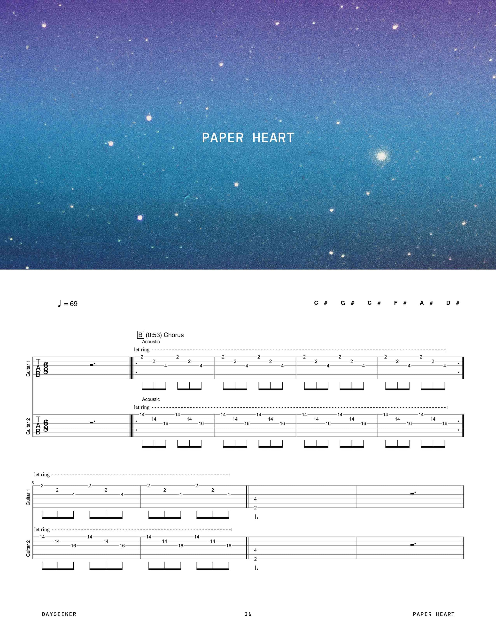 Dayseeker: Dark Sun Official Guitar Tab Book – Sheet Happens