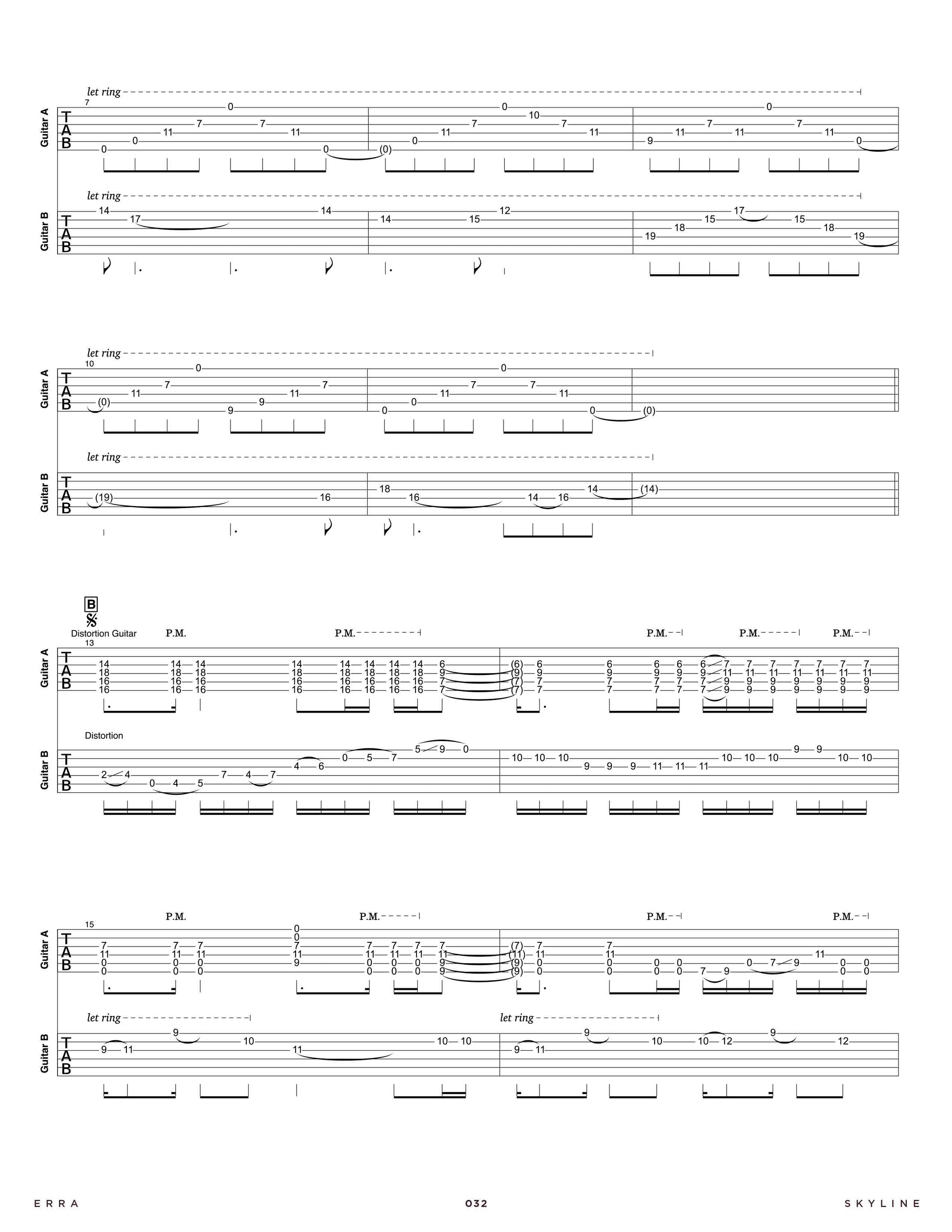 ERRA: Drift Official Guitar Tab Book – Sheet Happens