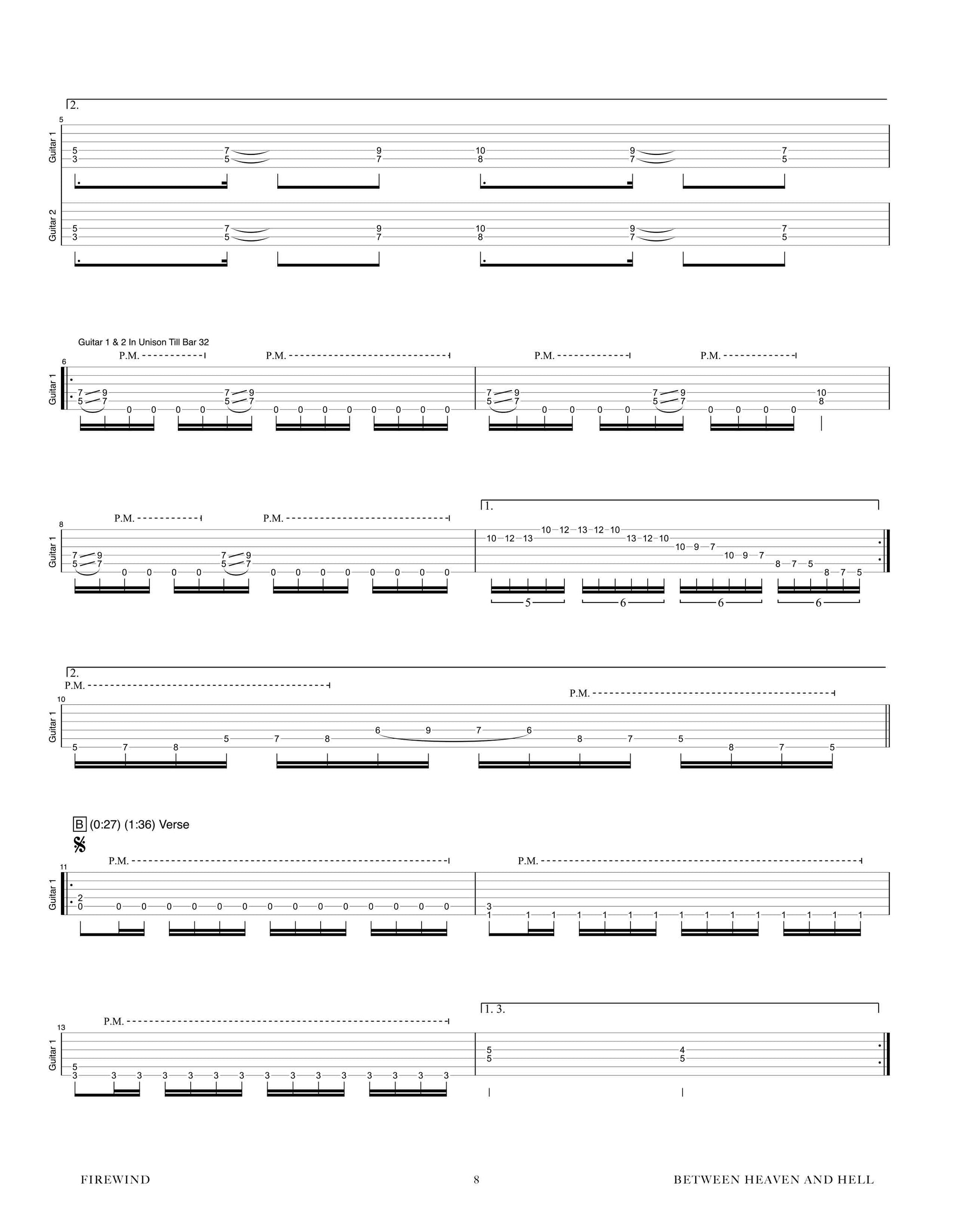 Firewind: Best Of Official Guitar Tab Book – Sheet Happens