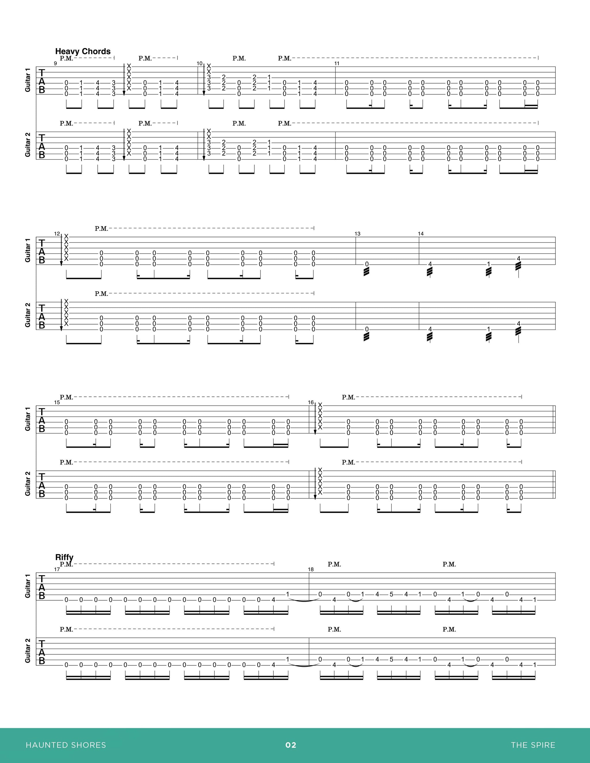 Haunted Shores: Viscera Official Guitar Tab Book – Sheet Happens