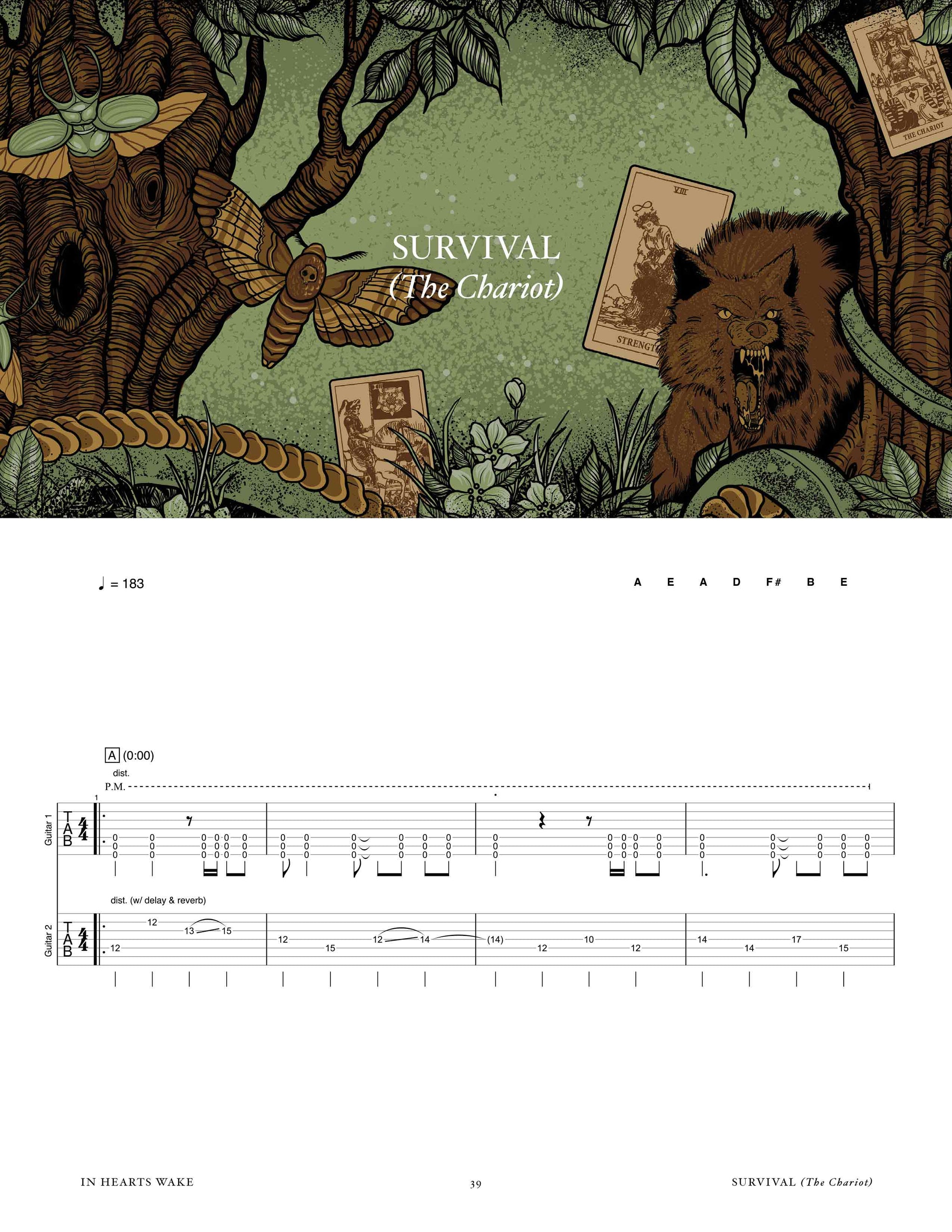 In Hearts Wake: Divination Official Guitar Tab Book – Sheet Happens