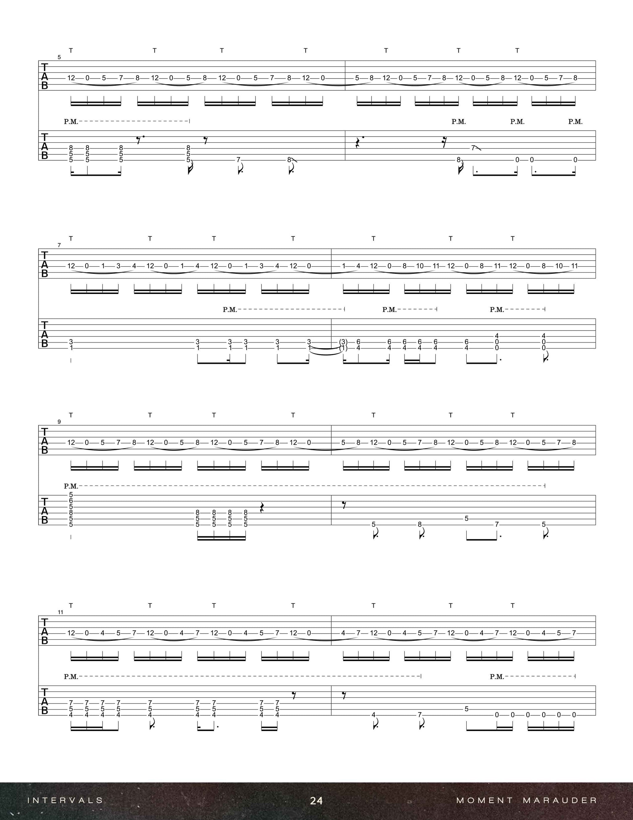 Intervals: A Voice Within Official Guitar Tab Book – Sheet Happens