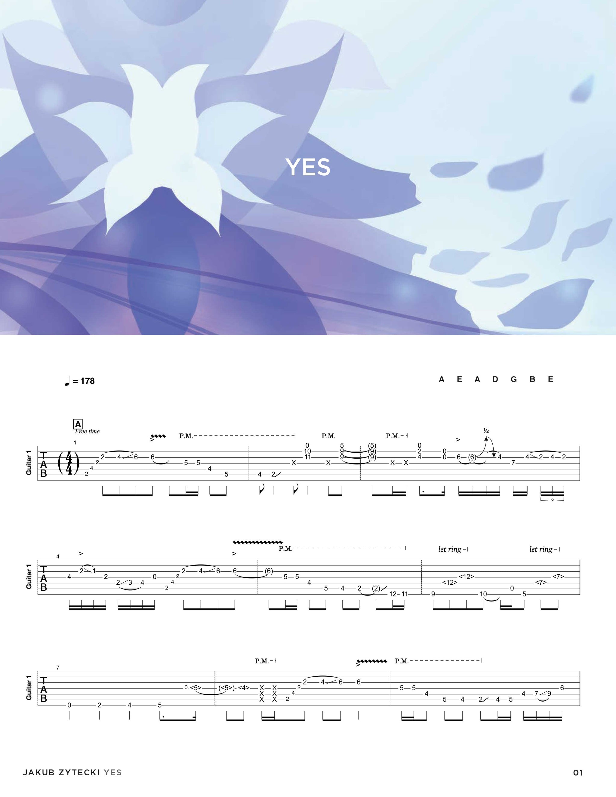 Jakub Zytecki: Wishful Lotus Proof Official Guitar Tab Book