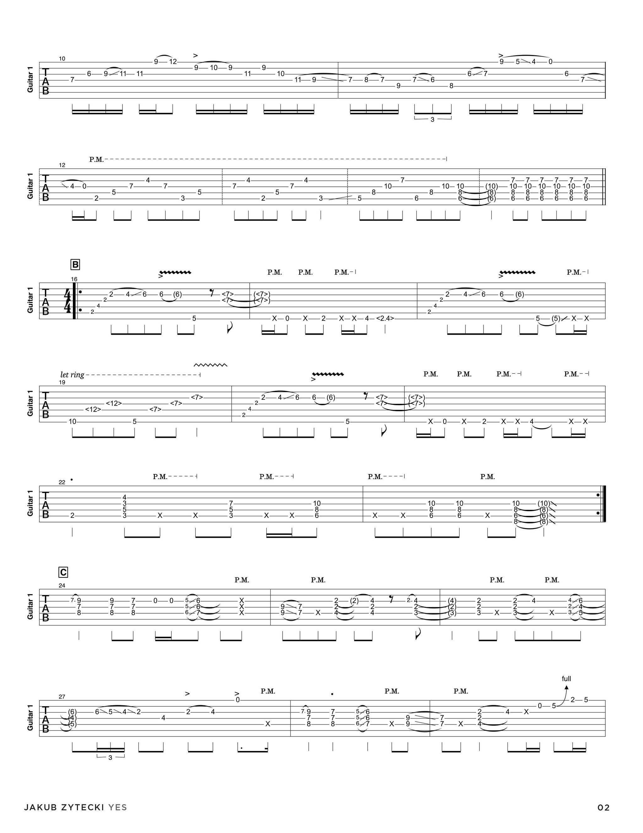 Jakub Zytecki: Wishful Lotus Proof Official Guitar Tab Book