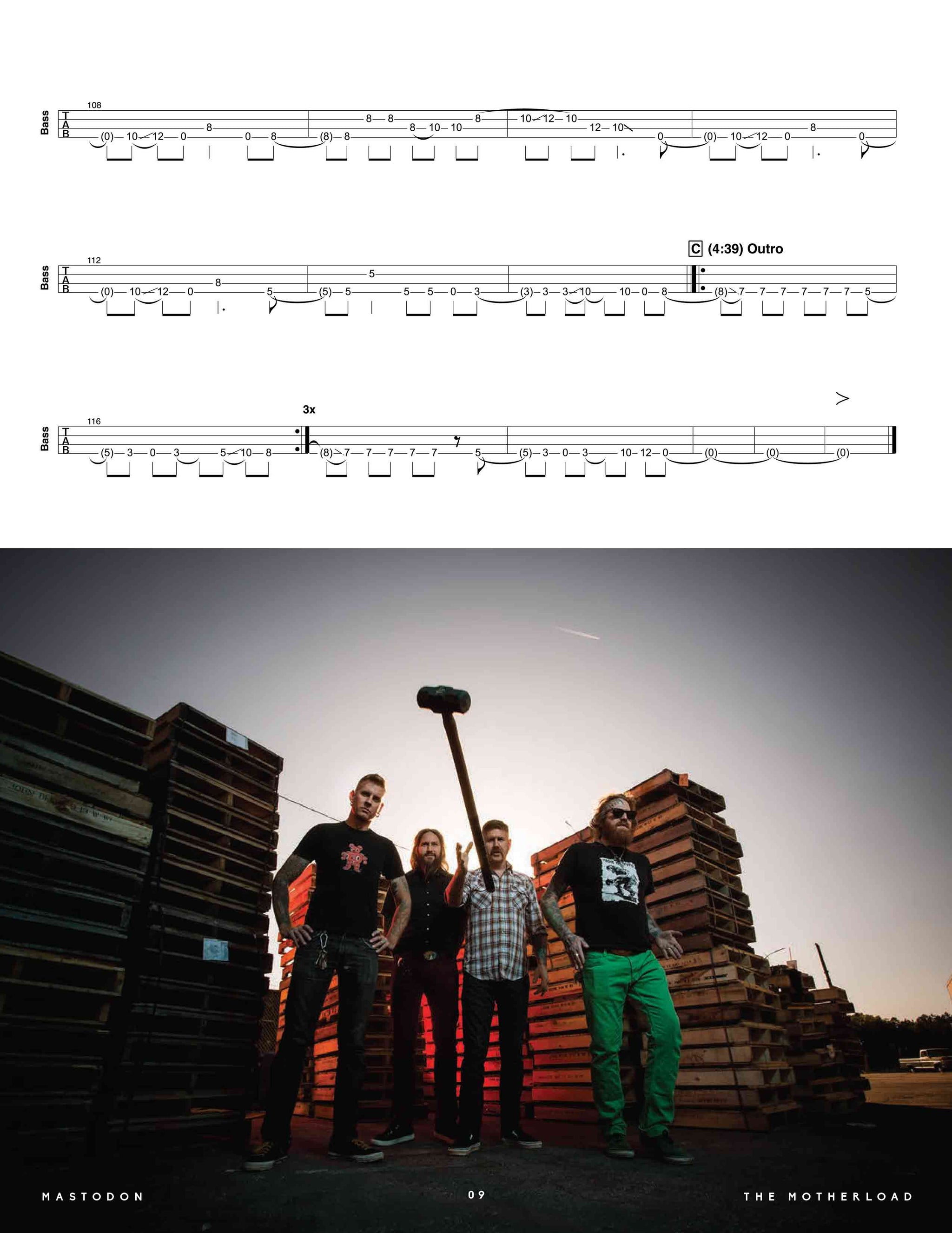 Mastodon: Once More Round The Sun Official Bass Tab Book – Sheet