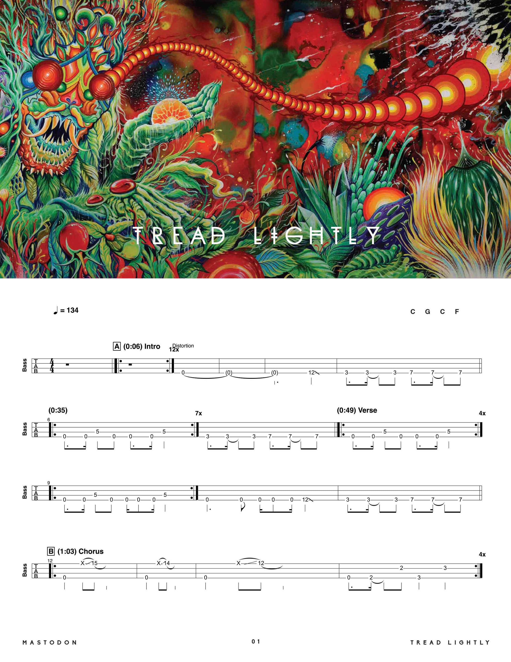 Mastodon: Once More Round The Sun Official Bass Tab Book – Sheet