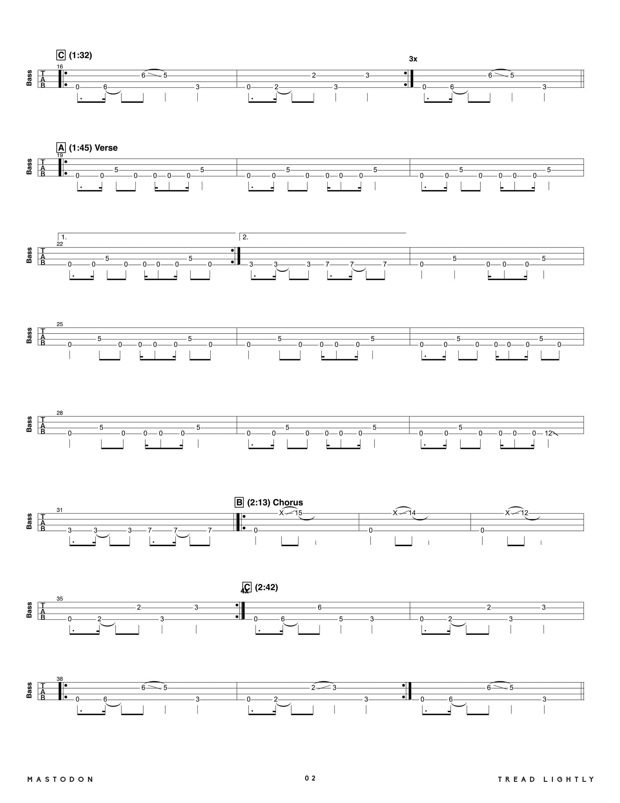 【輸入ギターTAB譜】mastodon:Leviathan 輸入ギターTAB譜】mastodon:Leviathan