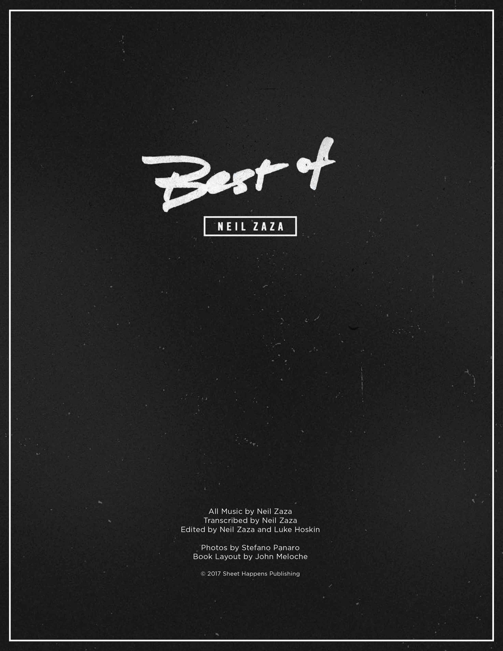 Neil Zaza: Best Of Neil Zaza Official Guitar Tab Book – Sheet Happens