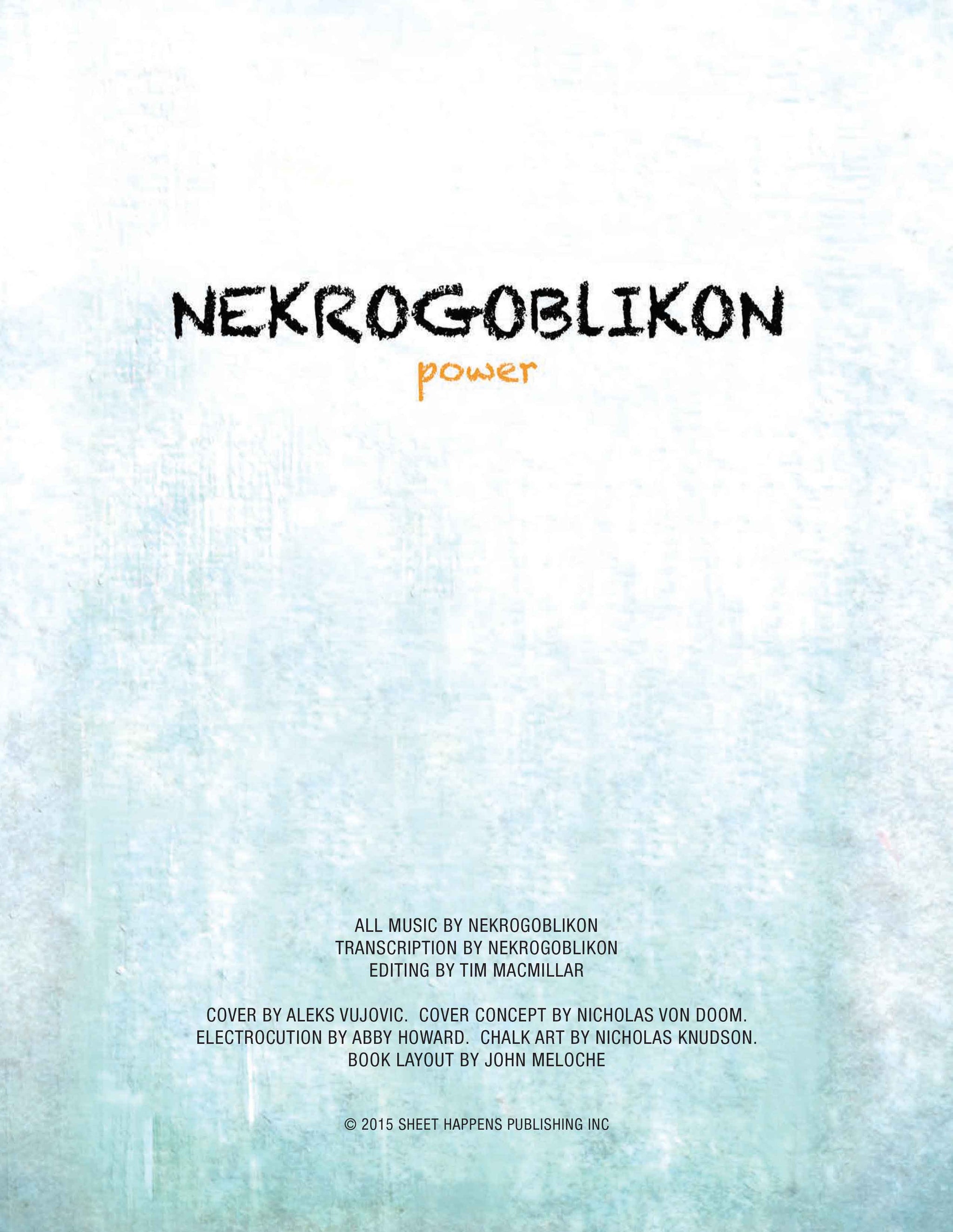 Nekrogoblikon: Power EP Official Guitar Tab Book – Sheet Happens