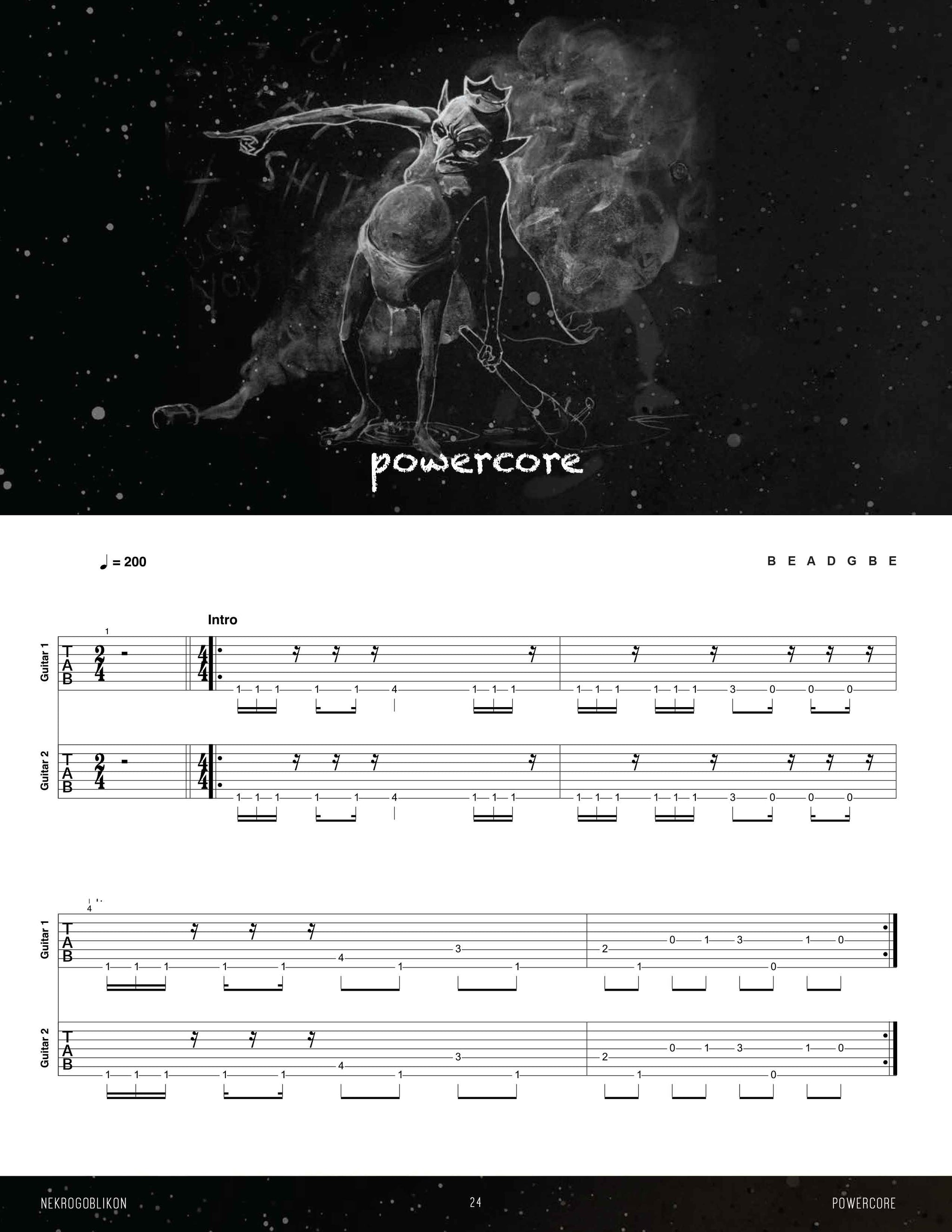 Nekrogoblikon: Power EP Official Guitar Tab Book – Sheet Happens