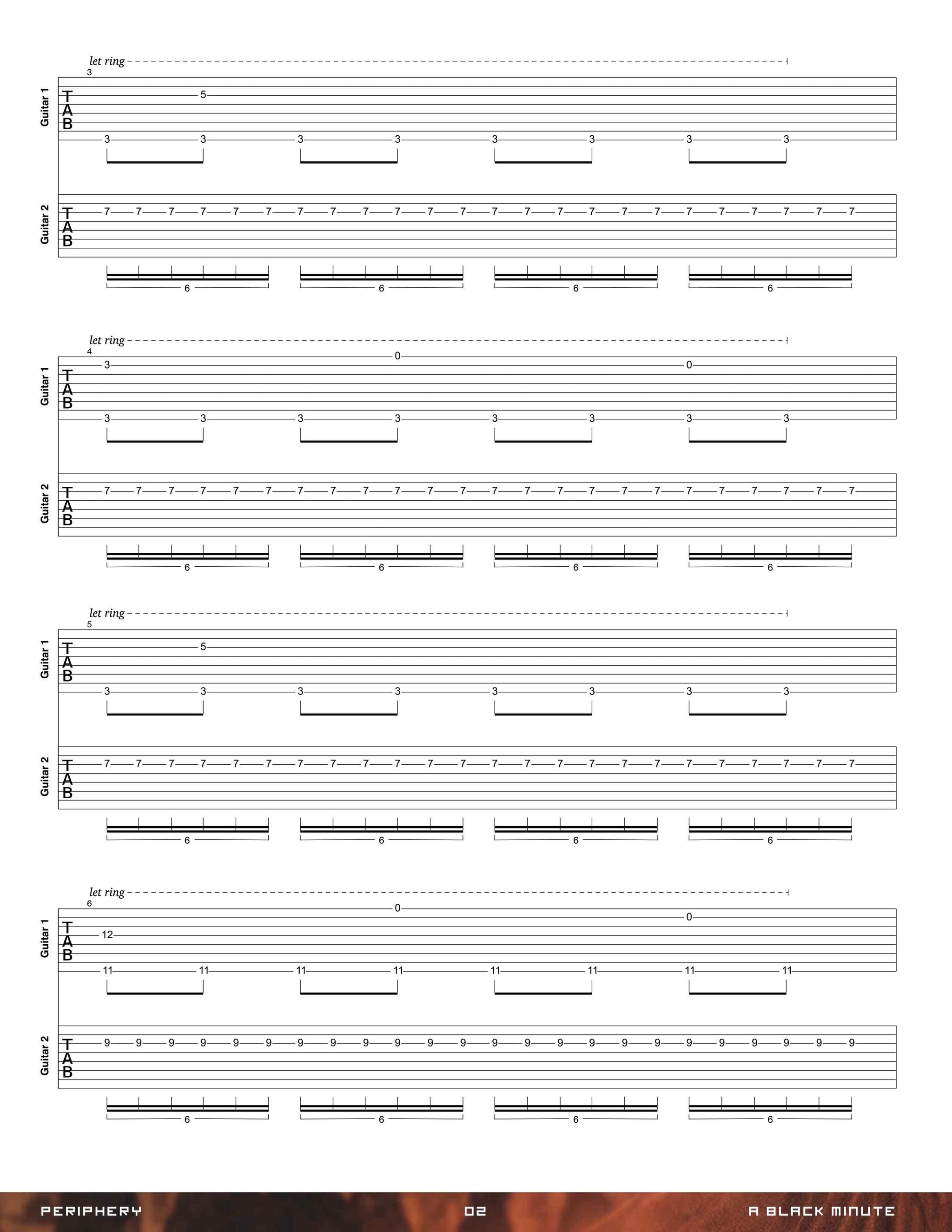 Periphery: Juggernaut: Alpha Official Guitar Tab Book – Sheet Happens