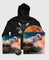 Hoodie + Safflower Splatter LP