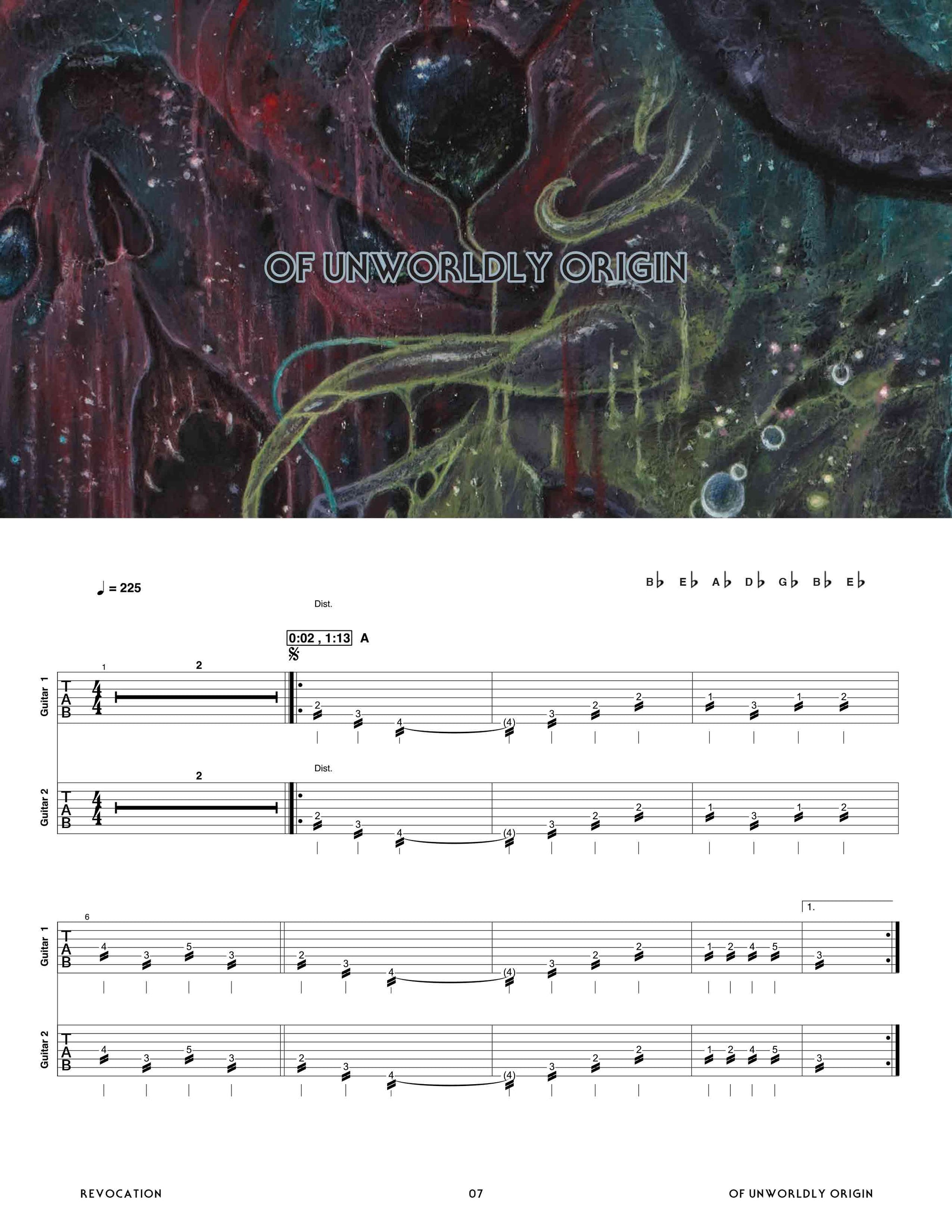 Revocation: The Outer Ones Official Guitar Tab Book – Sheet Happens