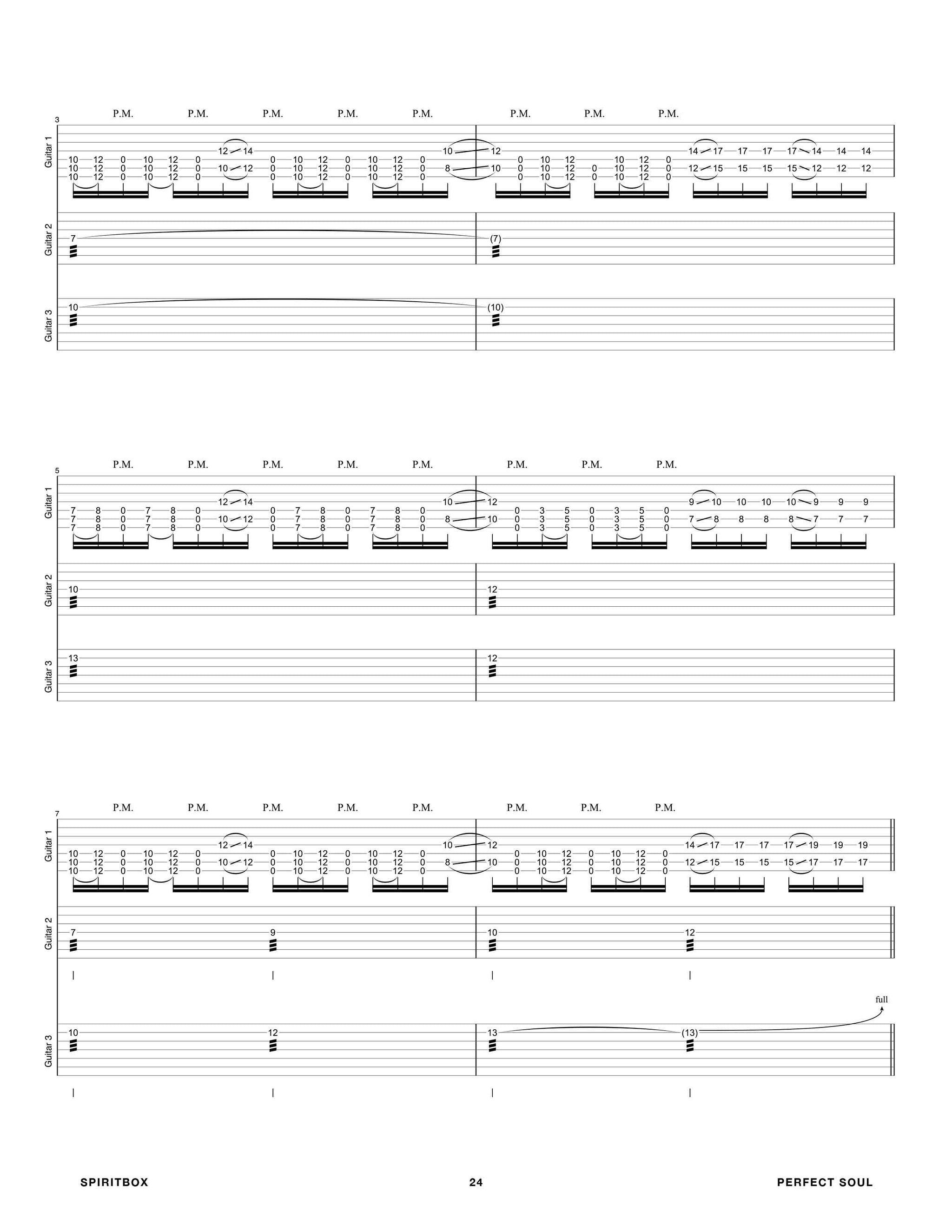 見本盤　真島俊夫 ORIGINAL WORKS & TRANSCRIPTIONS Spiritbox: Tsunami Sea Official Guitar Tab Book – Sheet Happens