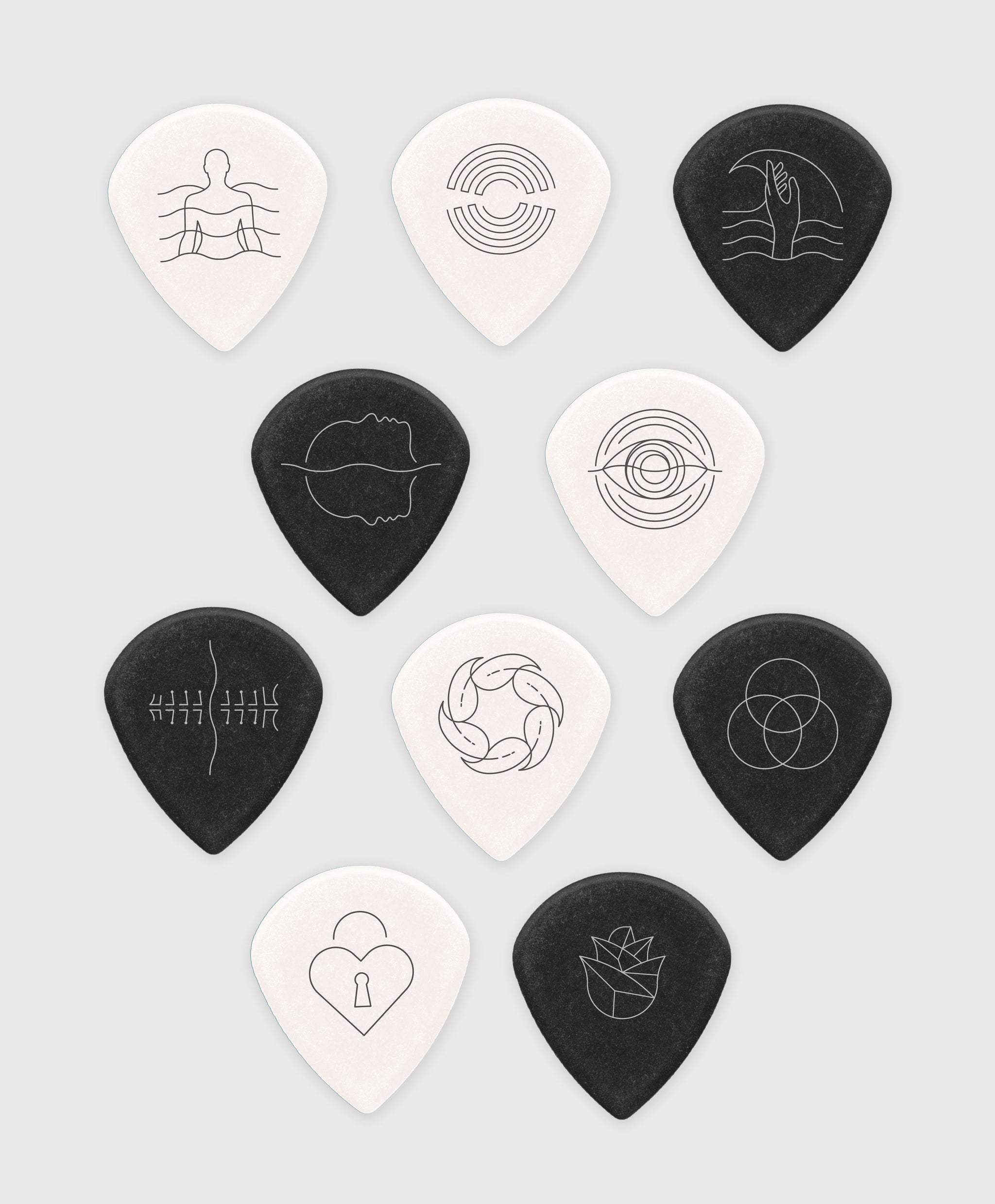 Spiritbox: Tsunami Sea Custom Jazz III Pick Pack – Sheet Happens