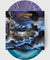2xLP Purple Marble and Sea Blue Swirl