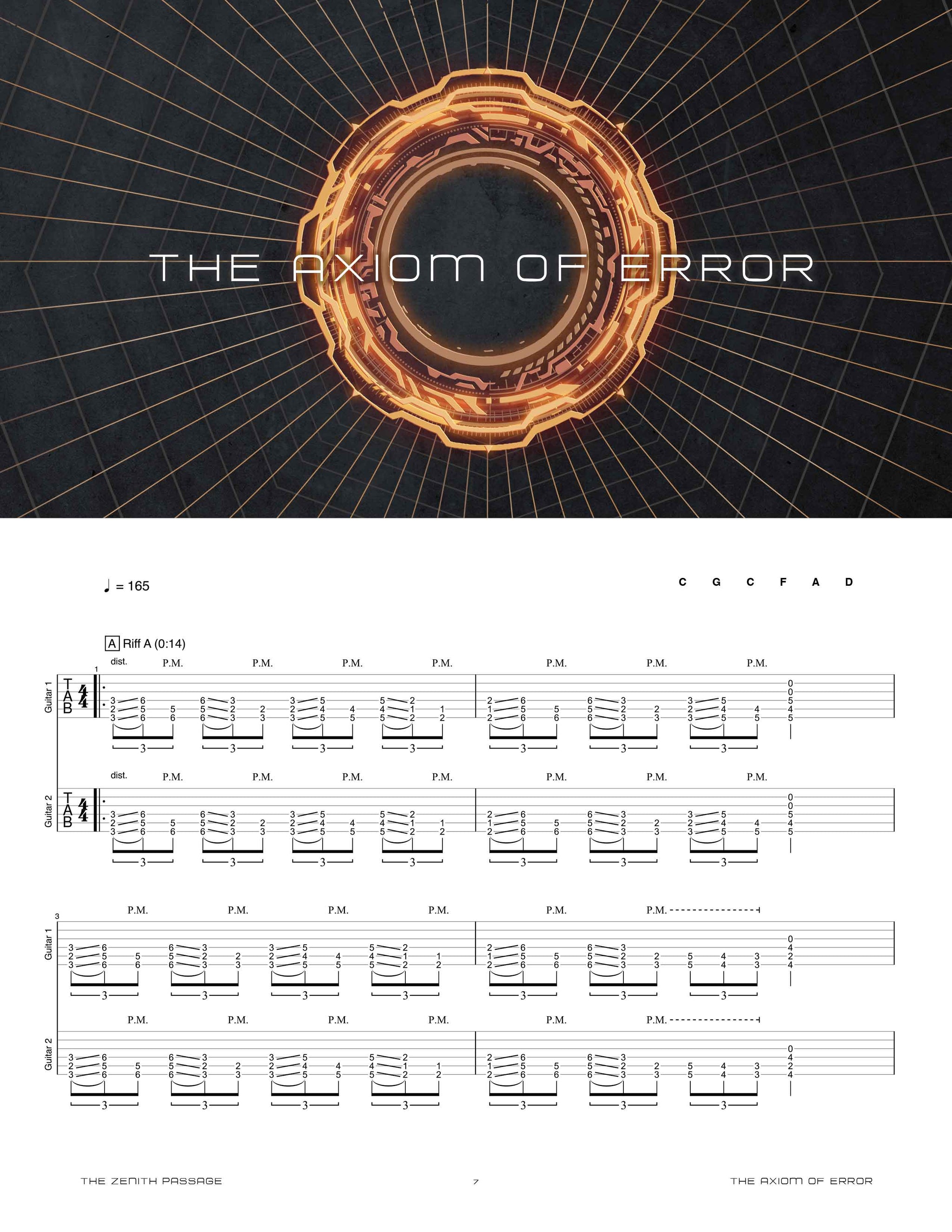 レズミルズ【GRIT PLYO07】CD DVD コリオ　スコアシート The Zenith Passage: Datalysium Official Guitar Tab Book – Sheet