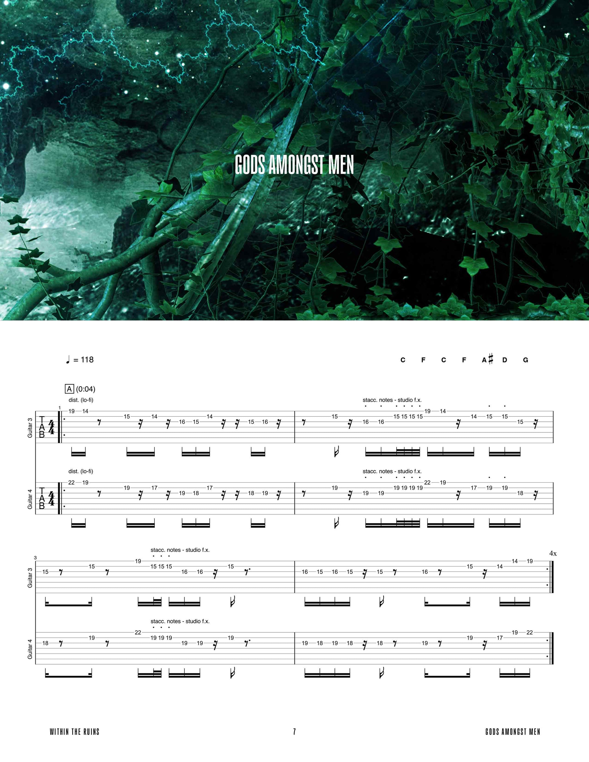 Within The Ruins: Phenomena - Official Guitar Tab Book – Sheet Happens