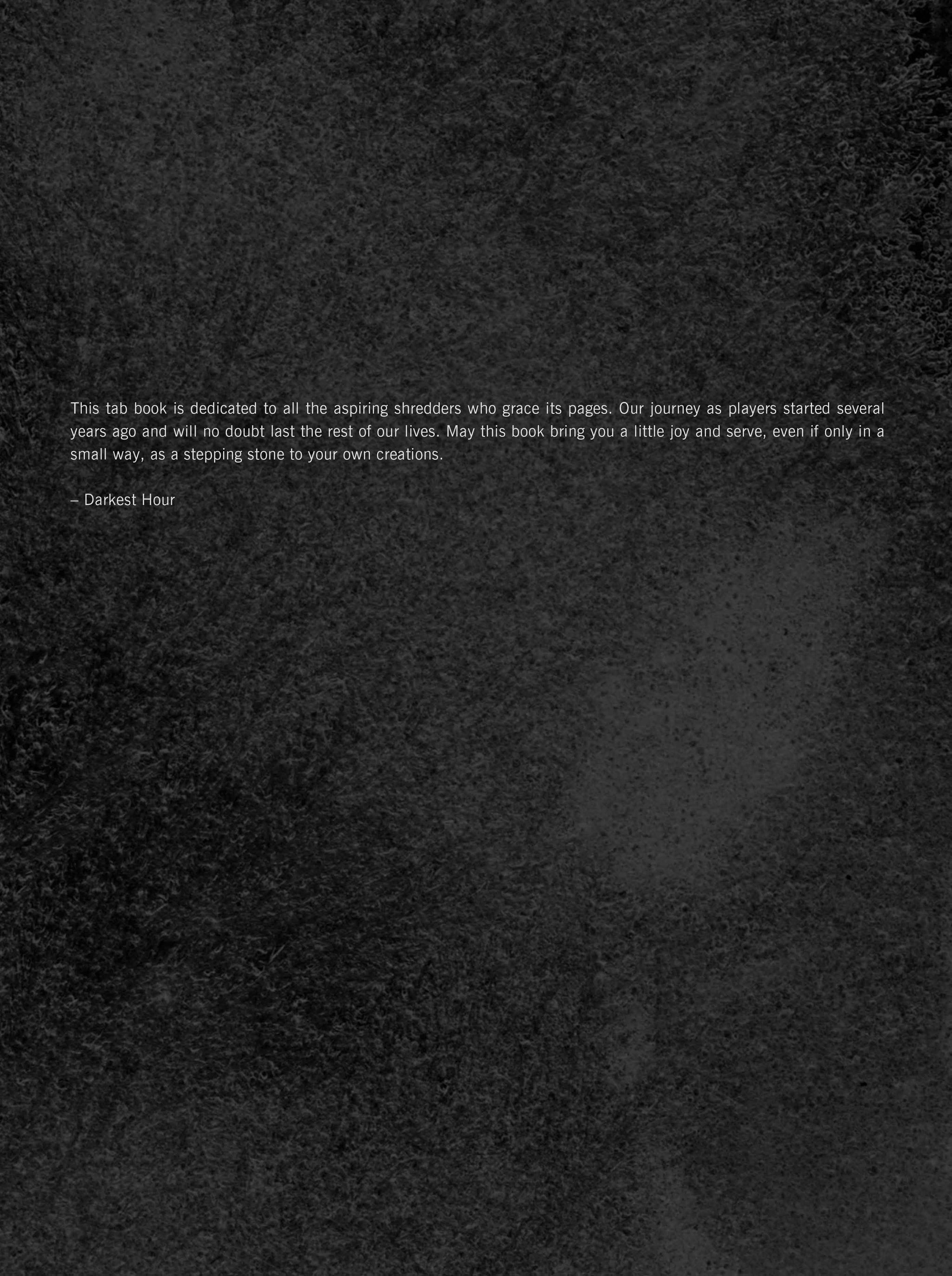 Darkest Hour: The Human Romance Official Guitar Tab Book – Sheet