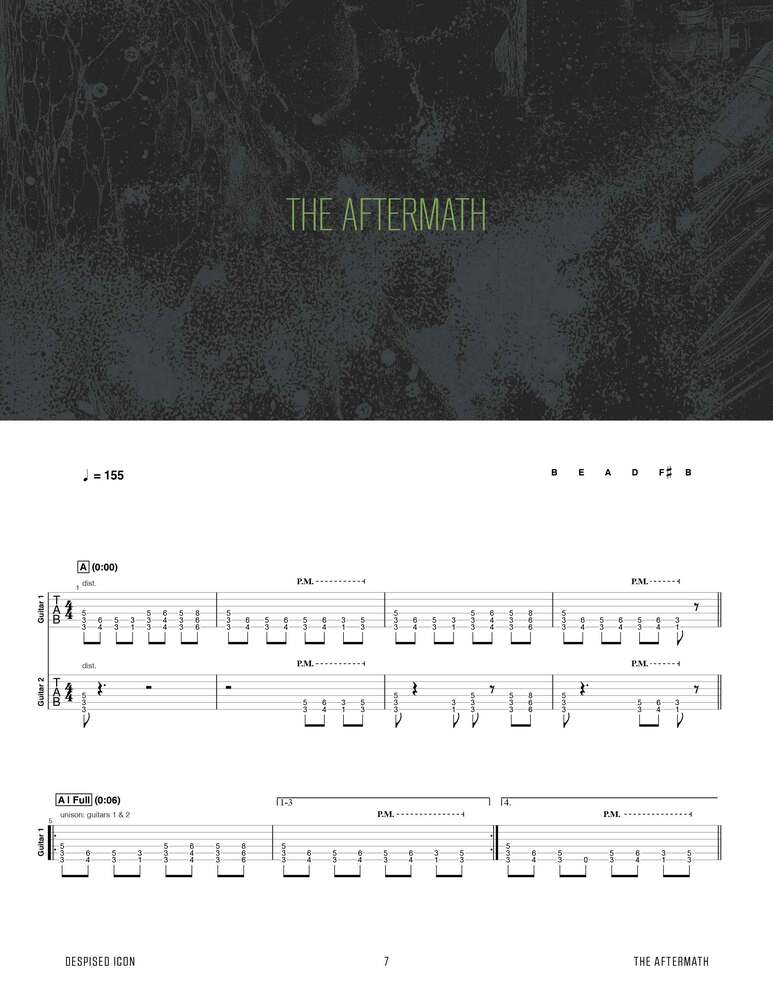 Despised Icon アルバムセット Despised Icon: Beast Official Guitar Tab Book – Sheet Happens