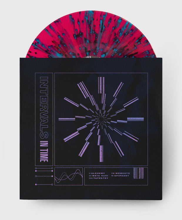 180g Purple with Blue & Black Splatter Vinyl