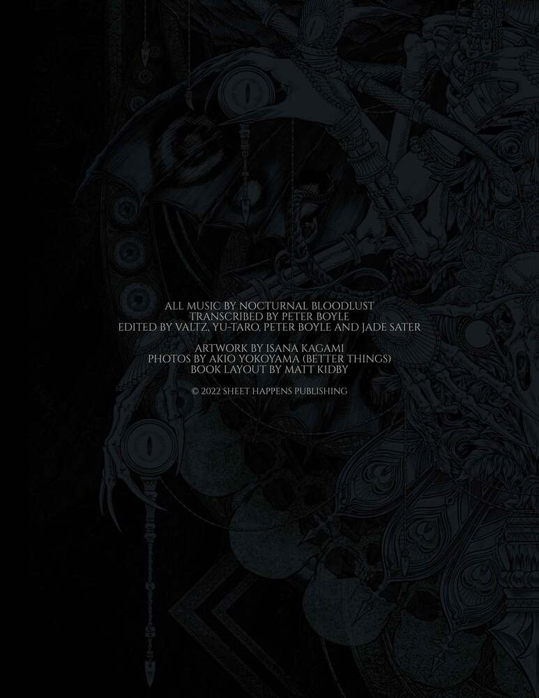 Nocturnal Bloodlust: Argos Official Guitar Tab Book – Sheet Happens