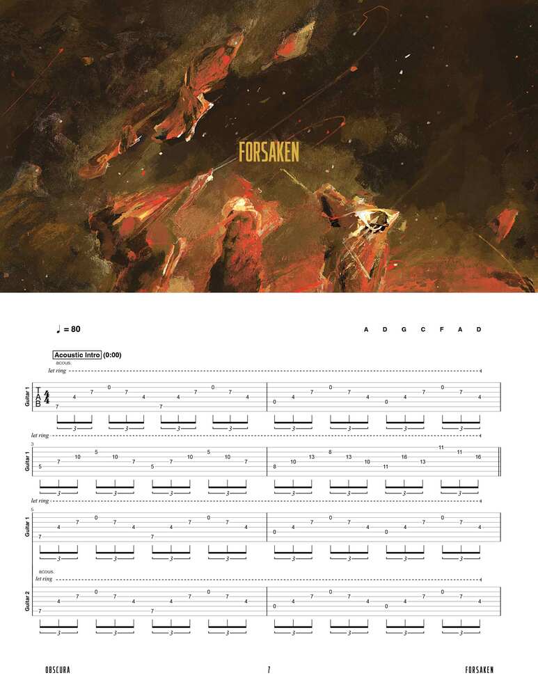 Obscura: A Valediction Official Guitar Tab Book – Sheet Happens