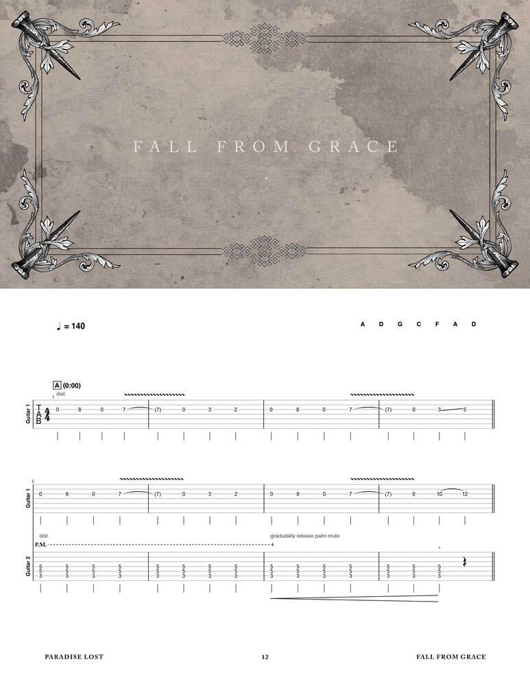 Paradise Lost: Obsidian Official Guitar Tab Book – Sheet Happens