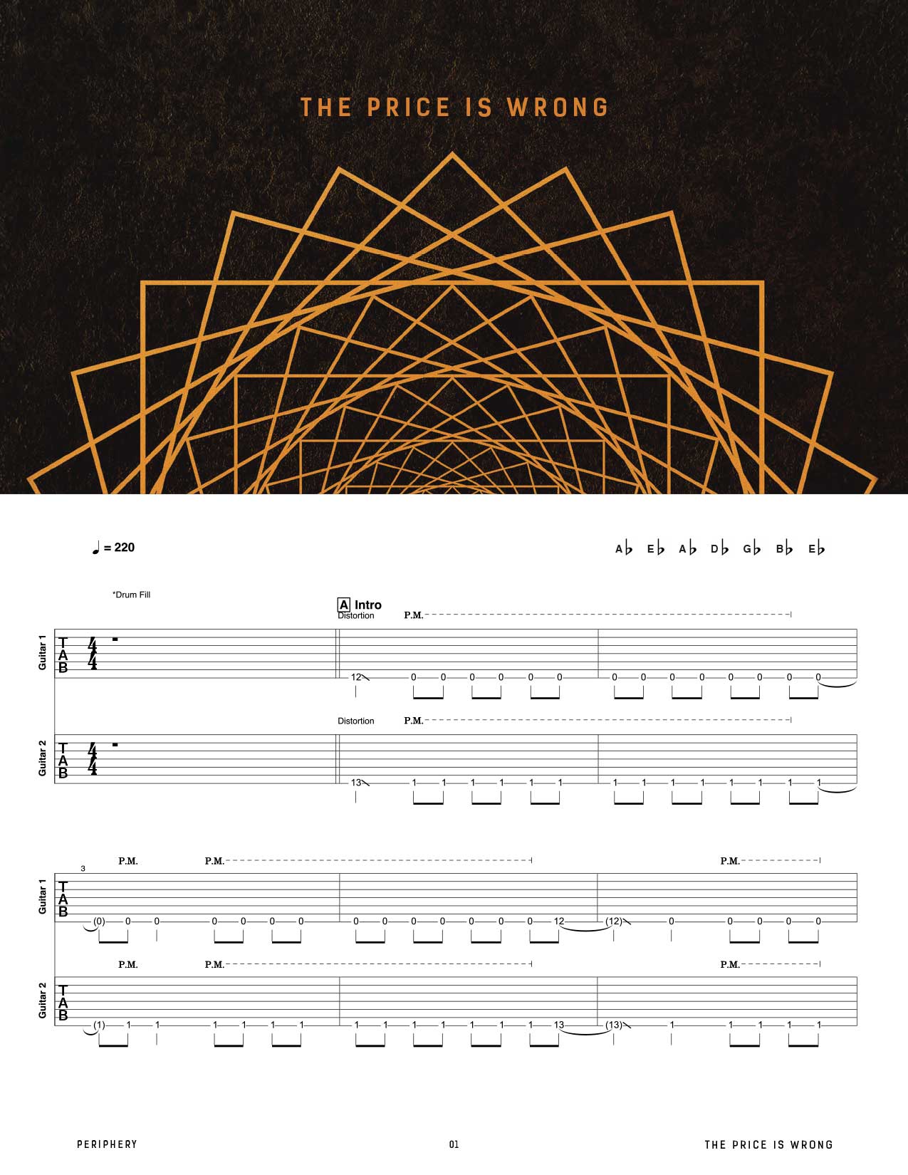 Periphery: Periphery III: Select Difficulty Official Guitar Tab 