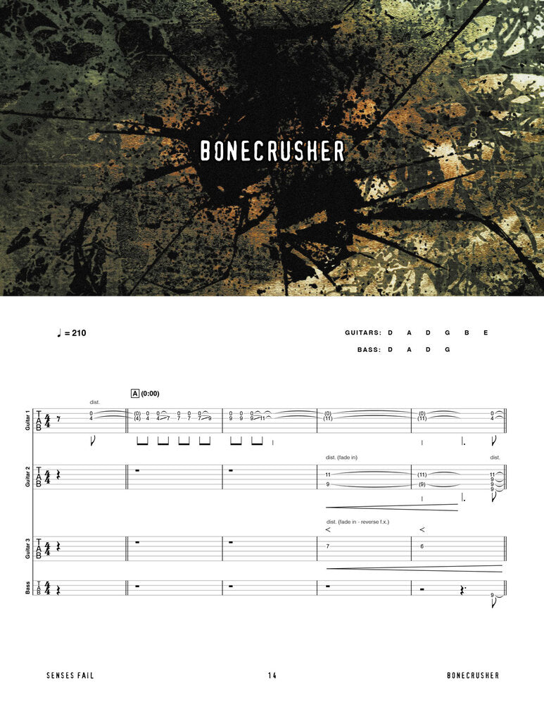 Senses Fail: Still Searching Official Guitar & Bass Tab Book